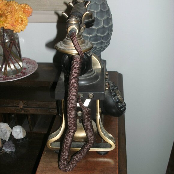 ~ Collectible Crosley 1892 Retro Telephone Phone Push Button Tel Jack ~ WORKS ~ - Picture 2 of 6